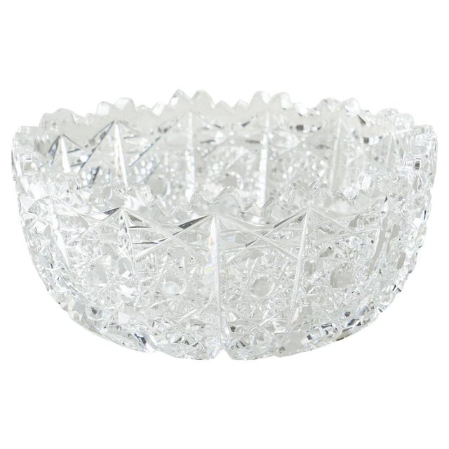 Crystal Snowflake Bowl, Early 20th Century For Sale - Image 11 of 11
