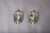Art Deco French Mirrored Glass and Brass Wall Sconces, 1940s, Set of 2 For Sale - Image 12 of 17