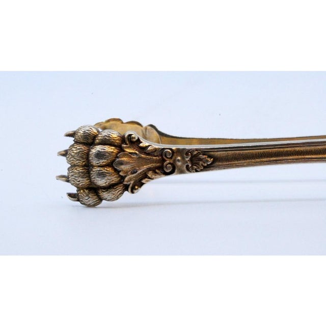 Silver Claw-Shaped Ice Tongs For Sale - Image 3 of 9