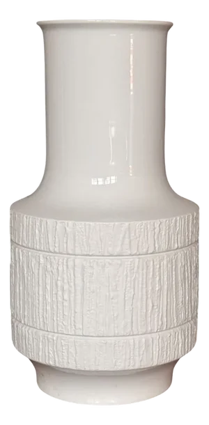 Large Ivory Ceramic Floor Vase by Richard Scharrer for Thomas / Rosenthal, Germany, 1970s
