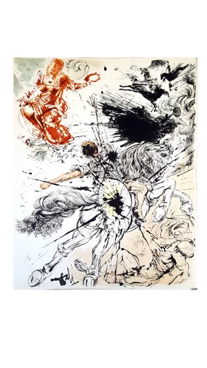 Salvador Dali - Don Quichotte - Original Lithograph 1957