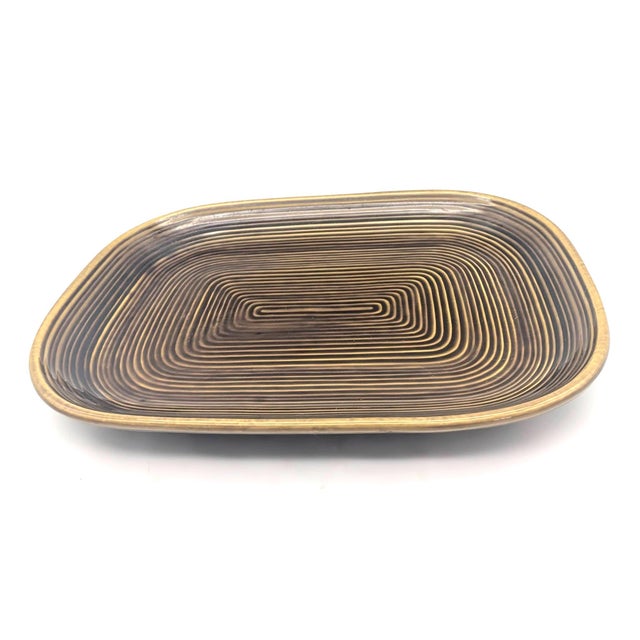 Mid-Century Modern 1970s Stoneware Serving Platter For Sale - Image 3 of 10