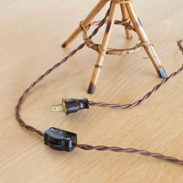 1960s French Rattan Table Lamp For Sale - Image 9 of 9