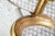 Gold Vintage Ornate Gilt Mirrored Double Light Wall Sconces—A Pair For Sale - Image 8 of 9