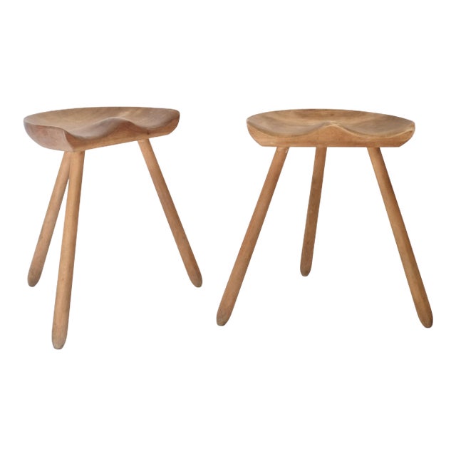 1940s Vintage Swedish Stools - a Pair For Sale