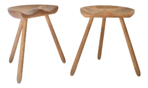 1940s Vintage Swedish Stools - a Pair