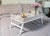 Boho Chic Artifacts Rattan Breakfast Tray Table in White Wash For Sale - Image 3 of 9