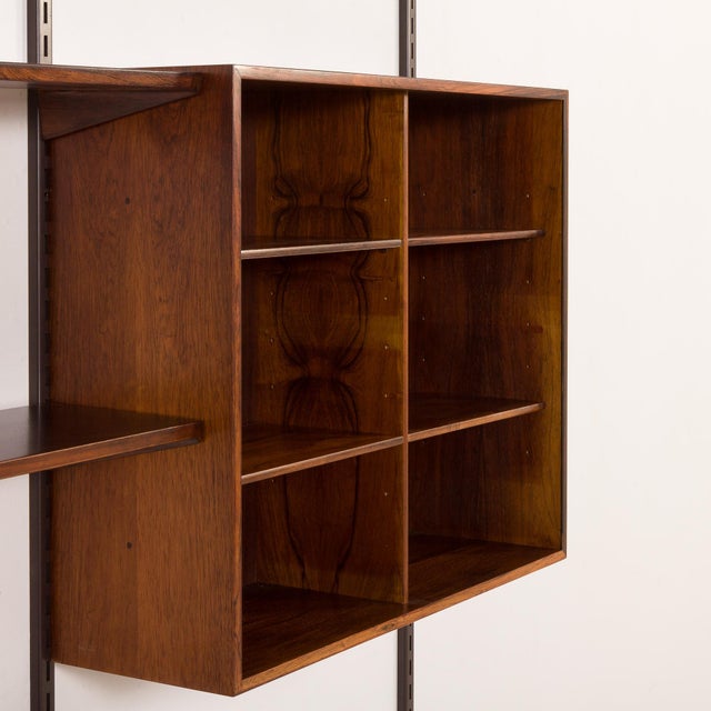 Rosewood Wall Unit by Kai Kristiansen for FM Mobler, Denmark, 1960s For Sale - Image 6 of 16