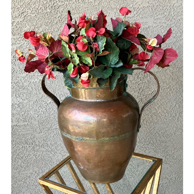 Late 19th-Century Belly Amphora-Shape Double-Handled Cramp Seam Copper Vessel For Sale - Image 18 of 18