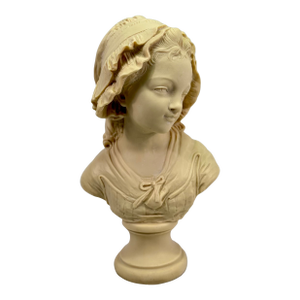 Sculptural Bust of Young French Girl by Grinham Niam