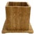 Vintage Square Travertine Planter, 1970s For Sale
