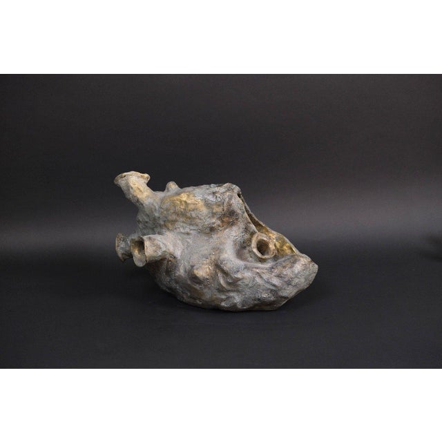 Modern Hugo Verheyen, Hunger Sculpture, 1970s, Bronze-Patinated Terracotta For Sale - Image 3 of 8