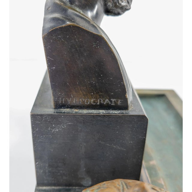 Late 19th Century French Bronze Inkwell Desk Set by Susse Freres For Sale - Image 5 of 13