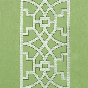 Schumacher X Mary Mcdonald Don't Fret Fabric in Lettuce