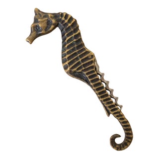 1950s French Brass Seahorse Bottle Opener For Sale