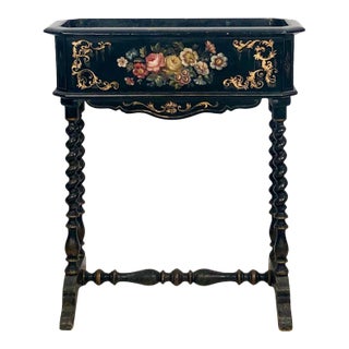 19th Century Lacquer and Painted Planter, Circa 1890 For Sale