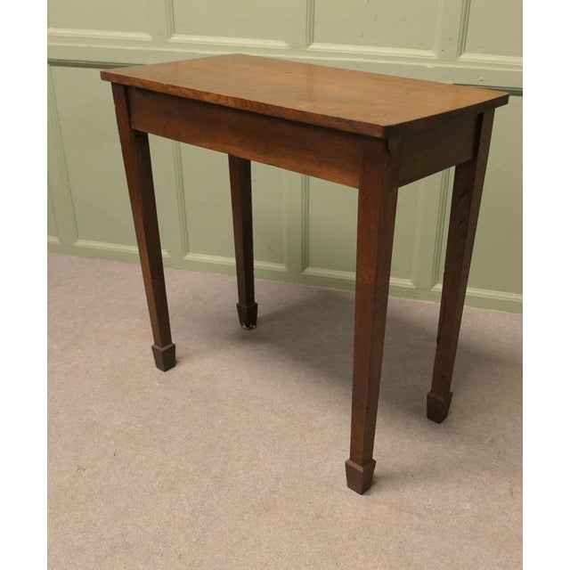 Wood Arts and Crafts Oak Occasional Side Table, 1890s For Sale - Image 7 of 8
