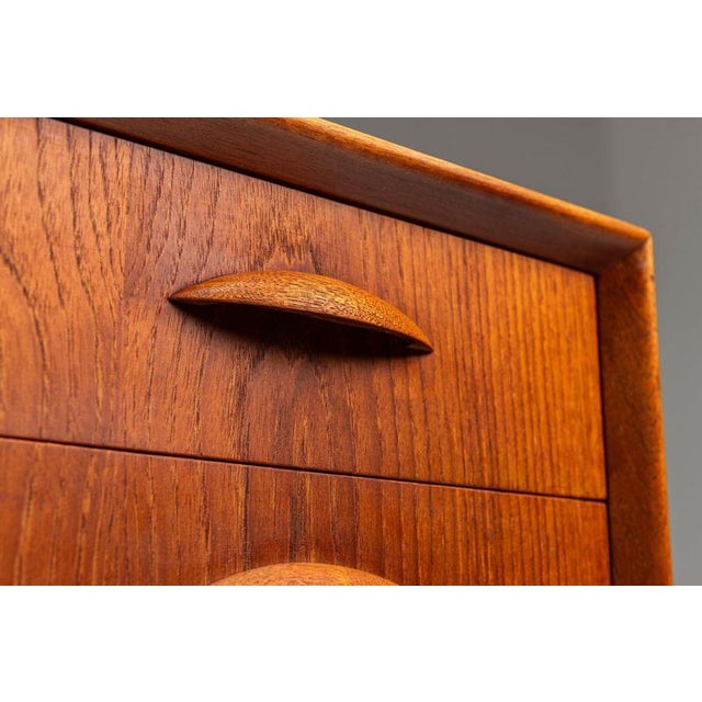 Chest of Drawers in Teak by Johannes Sorth for Nexo Mobelfabrik, Denmark, 1960s For Sale - Image 13 of 14
