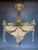 1970s French Louis XVI Gold Bronze Chandelier 4Lt For Sale - Image 9 of 14