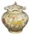 Large Polychrome Crackle Glaze Ginger Jar With Lotus Leaf Lid and Foo Dog Finial (30cm) For Sale