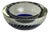 Murano Sommerso Glass Bowl in Blue Bullicante by Galliano Ferro, 1960s For Sale