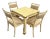 Mid 20th Century Palm Beach Style Table + Four Chairs, Set For Sale