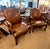 Pair Large French Regence Style Beechwood Leather Arm Chairs/Fauteuils For Sale - Image 10 of 10