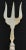 1900 - 1909 Antique Silverplate British Bread Fork (Hallmarks) For Sale - Image 5 of 10