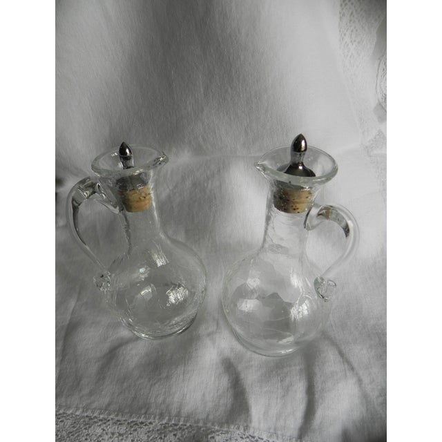 Vintage Clear Glass Cruets A Pair Chairish