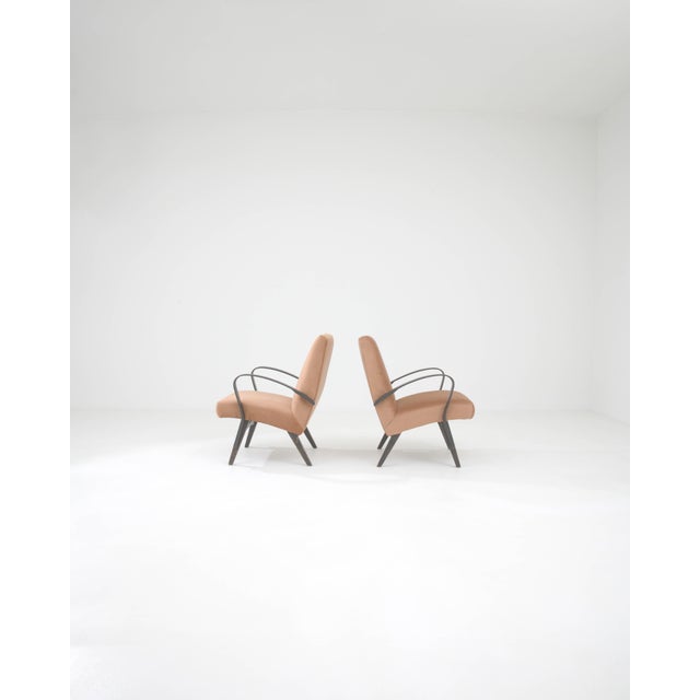 Mid-Century Modern 1960s Czech Upholstered Armchairs By Tatra - A Pair For Sale - Image 3 of 18