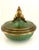 Carl Sorensen Swedish Art Deco Verdigris Bronze Enamel Lidded Dish Bowl by Carl Sorensen Circa 1930s For Sale - Image 4 of 11