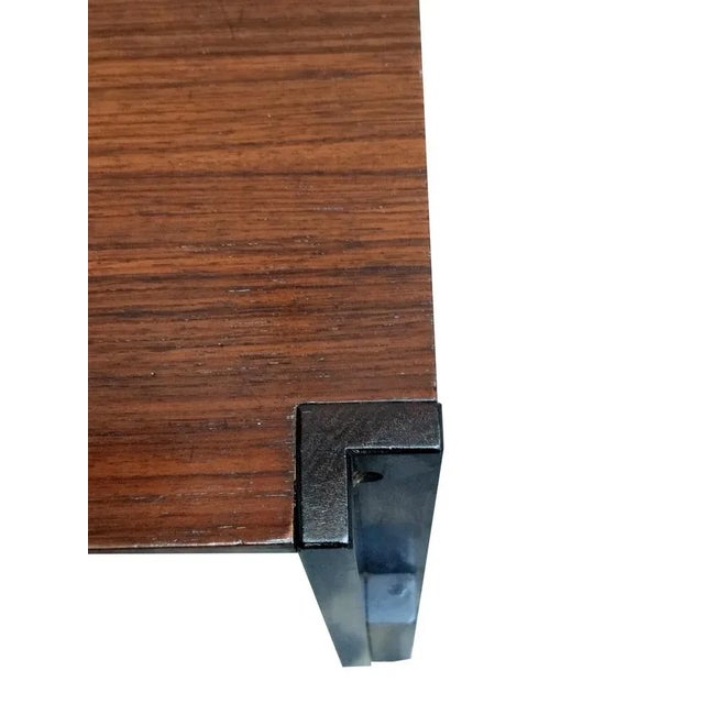 Small Square Wooden Coffee Table, Italy, 1960s For Sale - Image 4 of 6