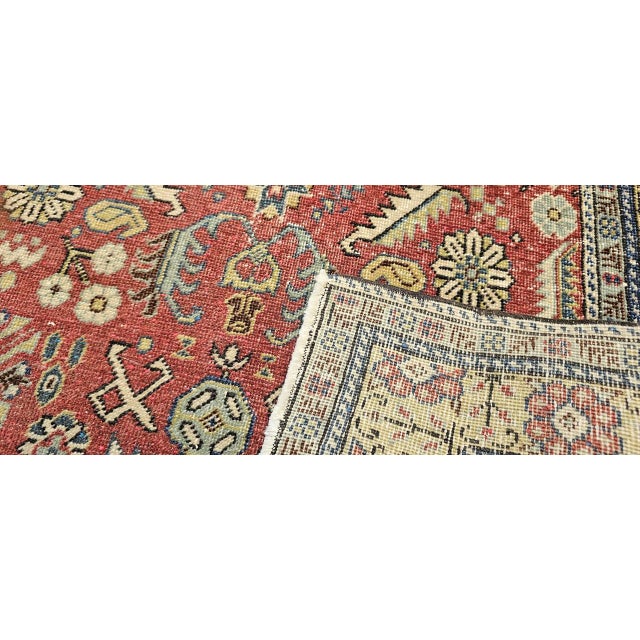 Antique Khotan Area Rug, Hand-Woven Wool, Allover Geometric Design, 3' X 7' For Sale - Image 12 of 13