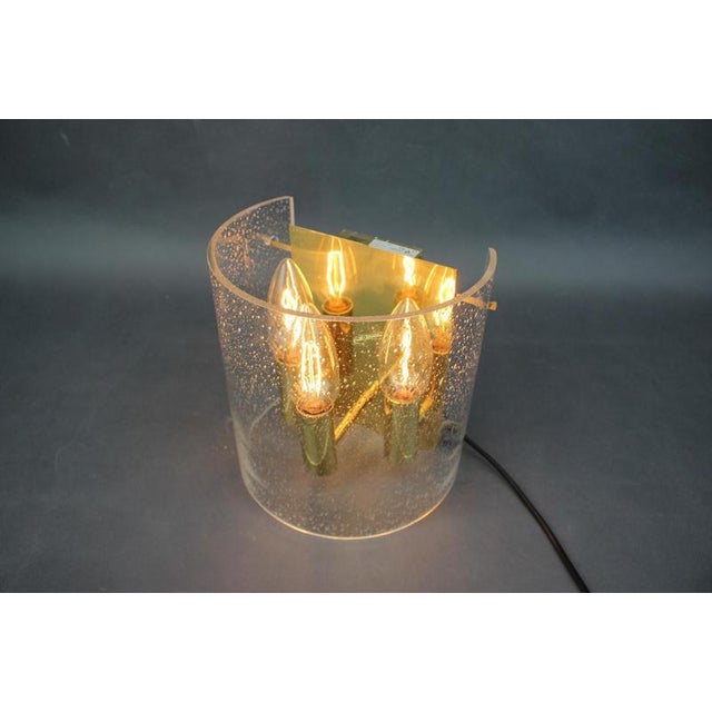 Brass and Bubble Glass Wall Lamp, Germany, 1970s For Sale - Image 13 of 16