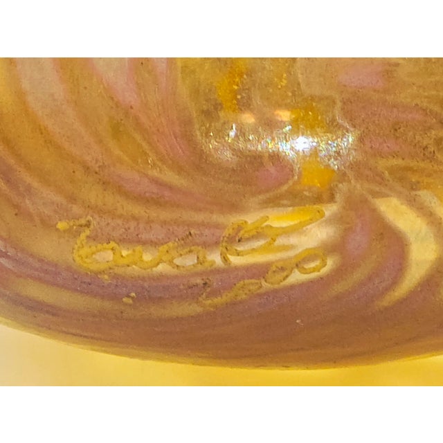 Craig Zweifel Signed, Iridescent Glass Ornament For Sale - Image 11 of 12