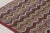 Red Vintage Turkish Rug With Distressed Chevron Pattern in Multicolor - Rug & Kilim For Sale - Image 8 of 10