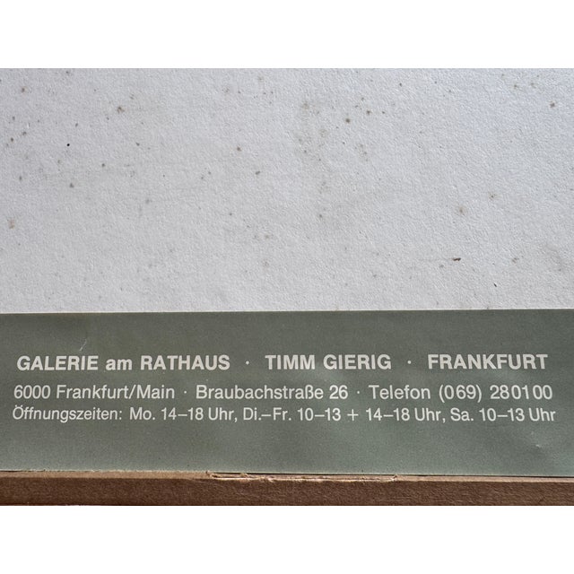 Mouvement Peinture Fondamentale, Galerie am Rathaus Timm Gierig Frankfurt, Gouache, 1990s, in Very Good conditions....