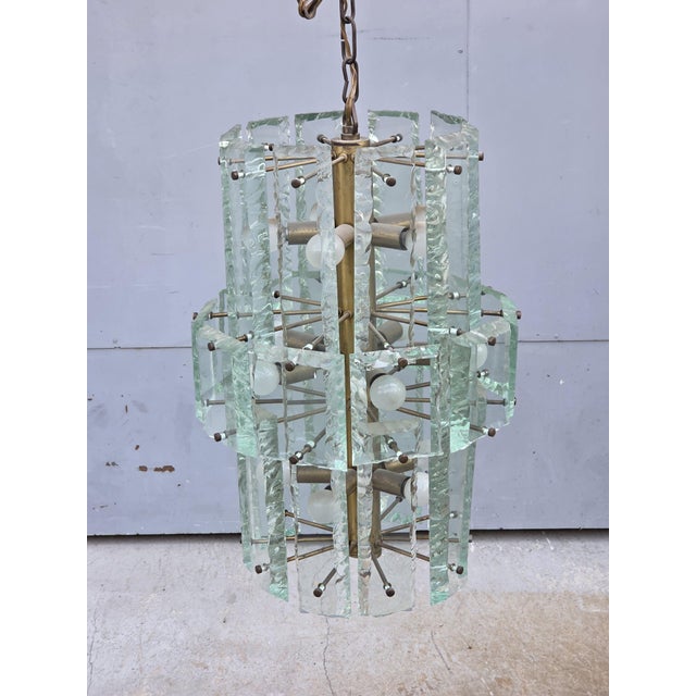 1950s Chandelier in Crystal from Fontana Arte, Italy, 1950s For Sale - Image 5 of 14