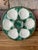 Vintage 1950s French Longchamp Green and White Oyster Plate For Sale - Image 14 of 16