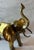 Large Vintage Solid Brass Elephant For Sale - Image 9 of 12