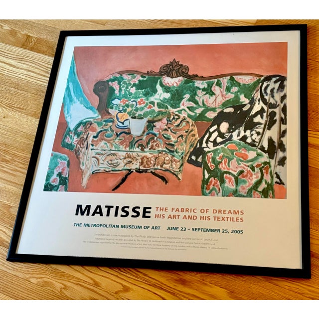 Printmaking Materials Henri Matisse 2005 Lithograph Print Framed Original Museum Exhibition Poster "Seville Still Life" 1910 For Sale - Image 7 of 7