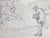 Pen drawing on paper. Not signed. Fair condition due to some missing edges. This piece is attributed to the mentioned...