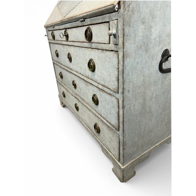 Antique Swedish Secretary with Drawers For Sale - Image 6 of 9