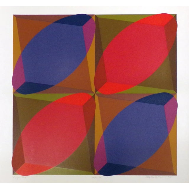 "Finger Print" unframed. Limited Edition Serigraph by artist Billy Ray Hastings (American, born 1936). Hand signed,...