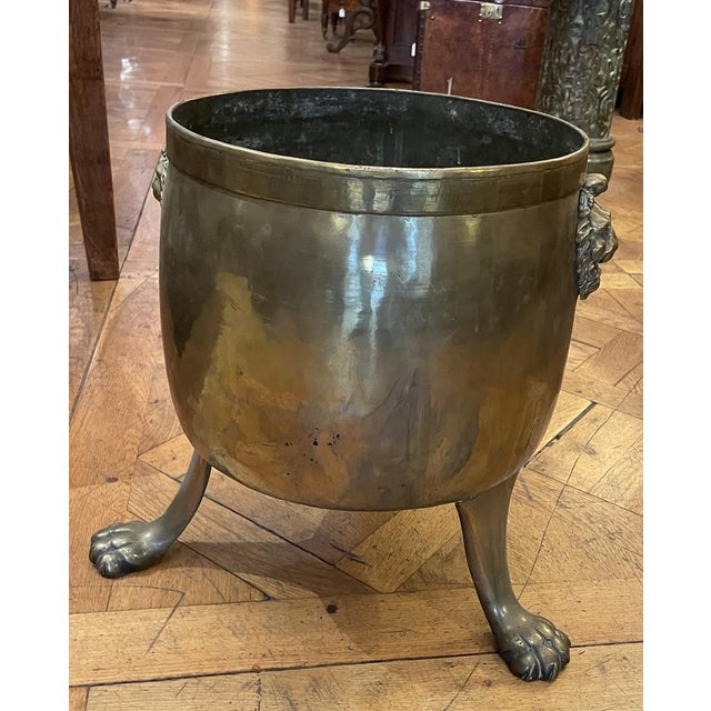 19th Century English Coal Bucket in Brass For Sale - Image 3 of 7