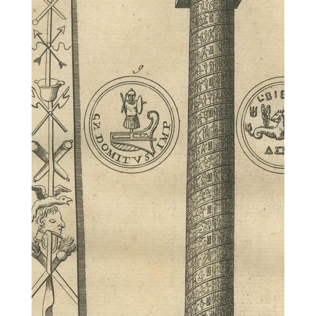 Montfaucon, Roman Columns and Six Triumphal Arches with Coins, 1722 ...
