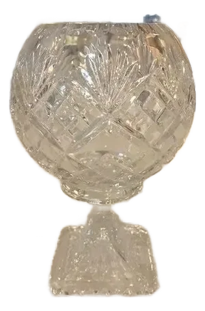 Mid 20th Century Vintage Crystal Compote