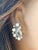 Vintage Mid Century 14k White Gold Diamond Pearl Clip-on Earrings, A Pair For Sale - Image 4 of 8