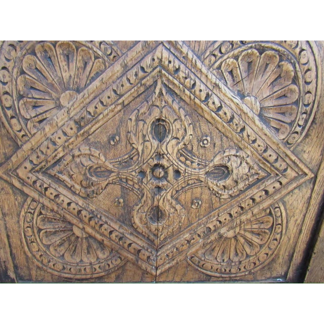 Antique Pair of English Jacobean Style Oak Armchairs For Sale - Image 17 of 18