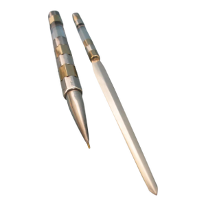 Gucci Silver 925 Gold Plated & Lucite Luxury Pen and Letter Opener Set
